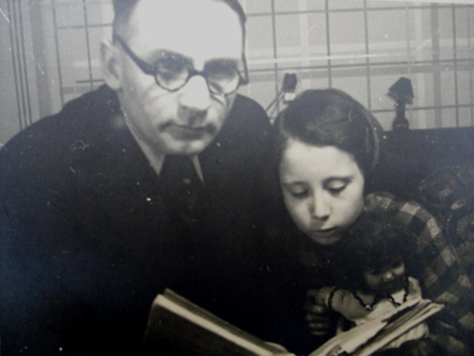 Jan Weiss s dcerou